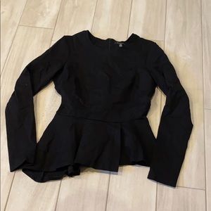Asymmetrical peplum top